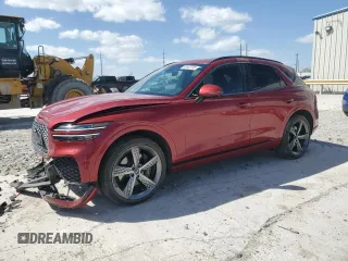 2023 Genesis GV70 2.5T with VIN KMUMADTB0PU086462, listed as a Copart auction lot 49545785 with 72,917 mi miles and Salvage Title. Bid and sale history available at DreamBid. Image 1.