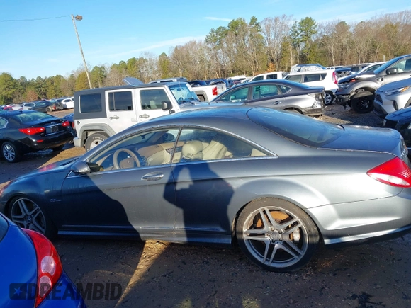 2008 Mercedes-Benz CL-Class V8 AMG with VIN WDDEJ77XX8A011694, listed as a IAAI auction lot 41197023 with 158,416 mi miles. Bid and sale history available at carsss.com. Image 14.
