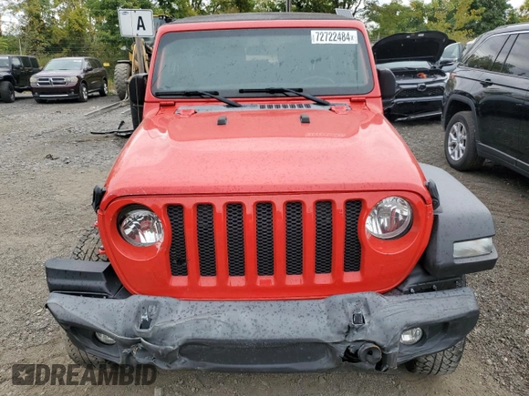 2021 Jeep Wrangler Sport S with VIN 1C4GJXAN8MW721801, listed as a Copart auction lot 72722484 with 36,686 mi miles and Salvage title. Bid and sale history available at DreamBid. Image 5.