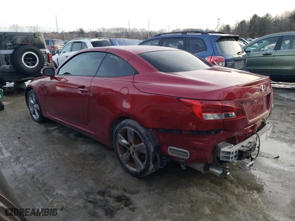 2011 Lexus IS 250C with VIN JTHFF2C2XB2519645, listed as a Copart auction lot 45910135 with 160,182 mi miles and Clean Title. Bid and sale history available at carsss.com. Image 2.