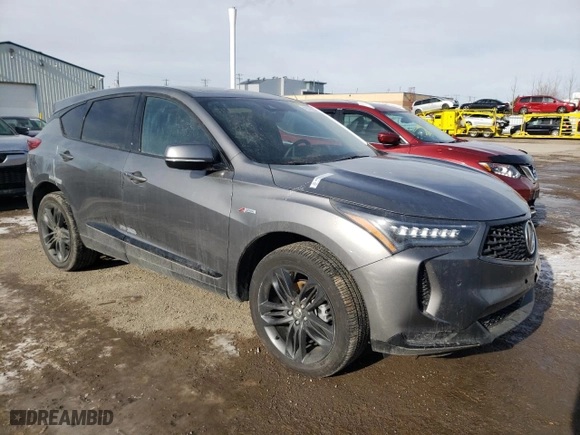 2024 Acura RDX w/A-Spec Package with VIN 5J8TC2H69RL806070, listed as a Copart auction lot 42016335 with 7,734 mi miles and Salvage Title. Bid and sale history available at carsss.com. Image 4.