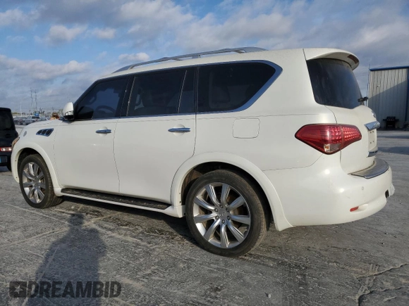 2012 Infiniti QX56 7-passenger with VIN JN8AZ2NF6C9518511, listed as a Copart auction lot 78303644 with 206,019 mi miles and Clean Title. Bid and sale history available at carsss.com. Image 2.