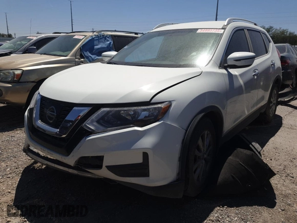 2017 Nissan Rogue SV with VIN KNMAT2MT6HP571846, listed as a Copart auction lot 54995735 with 8,751 mi miles and Salvage title. Bid and sale history available at DreamBid. Image 1.
