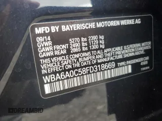 2015 BMW 6 Series 640i with VIN WBA6A0C58FD318669, listed as a Copart auction lot 50706415 with 79,538 mi miles and Clean Title. Bid and sale history available at DreamBid. Image 12.
