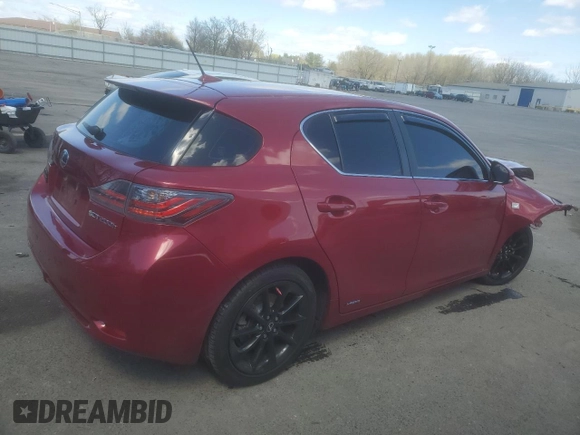 2013 Lexus CT 200h z VIN JTHKD5BH0D2169196, wystawiony jako Copart lot #52143515 z przebiegiem 170 875 mil mil oraz Szkoda całkowita • Salvage title. Historia ofert i sprzedaży dostępna na DreamBid. Obrazek 3.