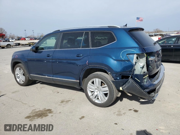 2019 Volkswagen Atlas SEL z VIN 1V2ER2CA7KC609601, wystawiony jako Copart lot #49333045 z przebiegiem 76 179 mil mil oraz Szkoda całkowita • Salvage title. Historia ofert i sprzedaży dostępna na DreamBid. Obrazek 2.