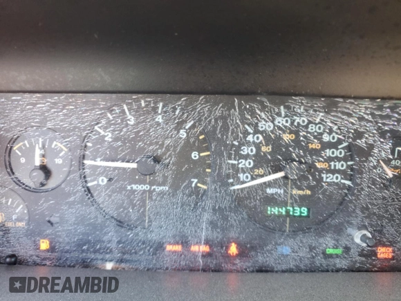 1998 Jeep Grand Cherokee with VIN 1J4GX48Y7WC216585, listed as a Copart auction lot 83532184 with 144,739 mi miles and Salvage title. Bid and sale history available at DreamBid. Image 9.