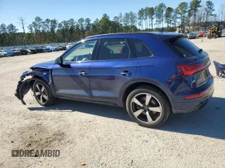 2022 Audi Q5 S line Prestige with VIN WA1FAAFY0N2003089, listed as a Copart auction lot 45195465 with 48,293 mi miles and Salvage Title. Bid and sale history available at carsss.com. Image 2.