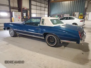 1976 Chevrolet Monte Carlo with VIN 1H57V6D483055, listed as a Copart auction lot 55043985 with 18,625 mi miles and Salvage title. Bid and sale history available at DreamBid. Image 2.