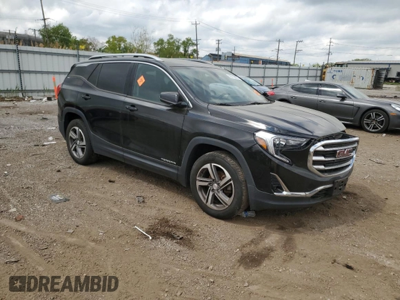 2020 GMC Terrain SLT with VIN 3GKALPEV0LL142076, listed as a Copart auction lot 56719385 with 97,939 mi miles and Salvage title. Bid and sale history available at DreamBid. Image 4.