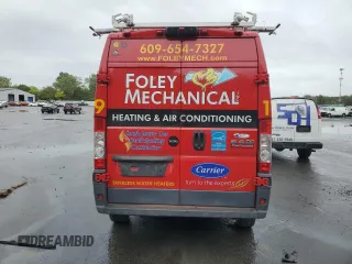 2018 Ram ProMaster Cargo with VIN 3C6URVHG9JE139419, listed as a Copart auction lot 72586384 with 56,539 mi miles and Salvage Title. Bid and sale history available at DreamBid. Image 6.