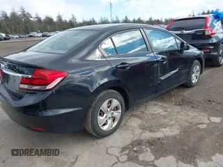 2014 Honda Civic LX with VIN 2HGFB2F53EH540188, listed as a IAAI auction lot 41741533 with 101,467 mi miles. Bid and sale history available at carsss.com. Image 4.