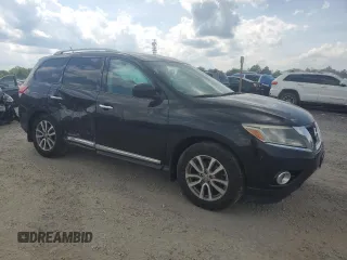 2014 Nissan Pathfinder SL with VIN 5N1AR2MM9EC717792, listed as a Copart auction lot 54823555 with 119,630 mi miles and Clean title. Bid and sale history available at DreamBid. Image 4.