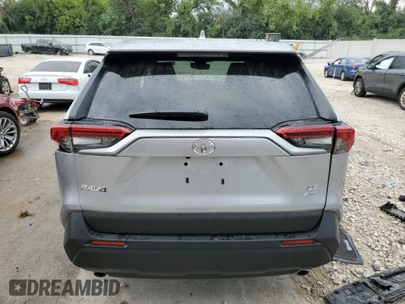 2024 Toyota RAV4 LE with VIN 2T3G1RFVXRC461039, listed as a Copart auction lot 65604044 with 1,201 mi miles and Salvage Title. Bid and sale history available at carsss.com. Image 6.