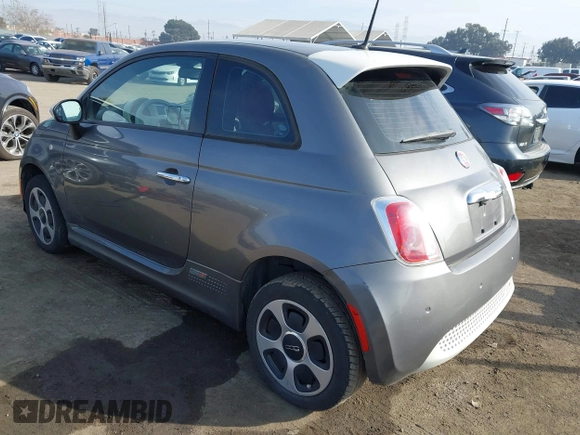 2013 FIAT 500e with VIN 3C3CFFGE6DT727575, listed as a IAAI auction lot 41613686 with 86,912 mi miles. Bid and sale history available at carsss.com. Image 3.