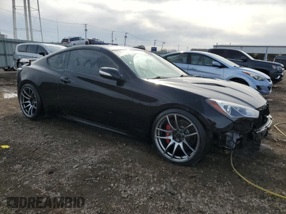 2013 Hyundai Genesis Coupe Track z VIN KMHHU6KJ4DU089727, wystawiony jako Copart lot #50002495 z przebiegiem 99 869 mil mil oraz Szkoda całkowita • Salvage title. Historia ofert i sprzedaży dostępna na DreamBid. Obrazek 4.