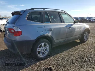 2005 BMW X3 3.0i with VIN WBXPA93425WA31985, listed as a Copart auction lot 46580035 with 375,558 mi miles and Clean Title. Bid and sale history available at carsss.com. Image 3.