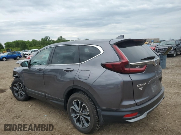 2021 Honda CR-V EX with VIN 2HKRW2H5XMH618453, listed as a Copart auction lot 58403875 with 99,999 mi miles and Salvage title. Bid and sale history available at DreamBid. Image 2.