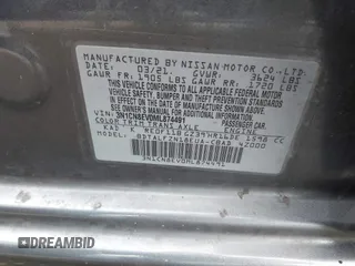 2021 Nissan Versa SV with VIN 3N1CN8EV0ML874491, listed as a IAAI auction lot 41957712 with 62,293 mi miles and . Bid and sale history available at DreamBid. Image 9.