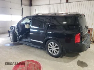 2010 Infiniti QX56 with VIN 5N3ZA0NE9AN905045, listed as a Copart auction lot 41465984 with 144,234 mi miles and Salvage Title. Bid and sale history available at carsss.com. Image 2.