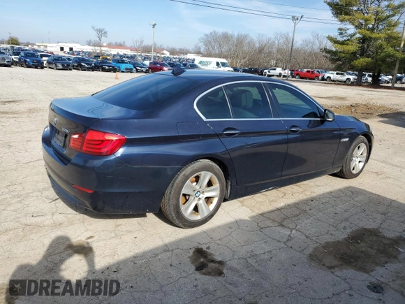 2013 BMW 5 Series 528i with VIN WBAXG5C50DDY37485, listed as a Copart auction lot 44635755 with 127,970 mi miles and Clean Title. Bid and sale history available at carsss.com. Image 3.