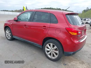 2014 Mitsubishi Outlander Sport ES with VIN 4A4AP3AU3EE026579, listed as a IAAI auction lot 41833606 with 104,583 mi miles. Bid and sale history available at carsss.com. Image 3.