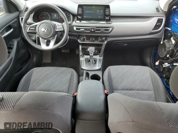 2021 Kia Seltos LX with VIN KNDEPCAA6M7176235, listed as a Copart auction lot 60314545 with 30,819 mi miles and Salvage title. Bid and sale history available at DreamBid. Image 8.