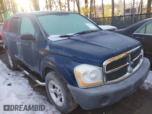 2004 Dodge Durango SXT with VIN 1D4HD38N84F105125, listed as a IAAI auction lot 41298128 with 172,337 mi miles and . Bid and sale history available at DreamBid. Image 1.