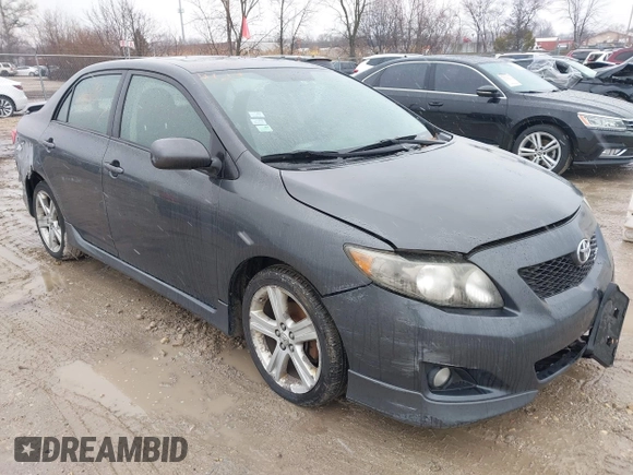 2009 Toyota Corolla XRS with VIN 2T1BE40E49C027671, listed as a IAAI auction lot 41754617 with 159,569 mi miles. Bid and sale history available at carsss.com. Image 1.