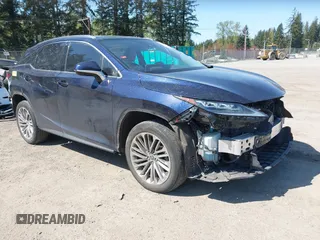 2020 Lexus RX with VIN 2T2JZMDA2LC223392, listed as a IAAI auction lot 42028542 with 55,739 mi miles. Bid and sale history available at carsss.com. Image 1.