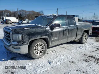 2019 GMC Sierra 1500 Limited SLE with VIN 2GTV2MEC7K1115048, listed as a Copart auction lot 87931345 with 0 mi miles and Salvage Title. Bid and sale history available at carsss.com. Image 1.