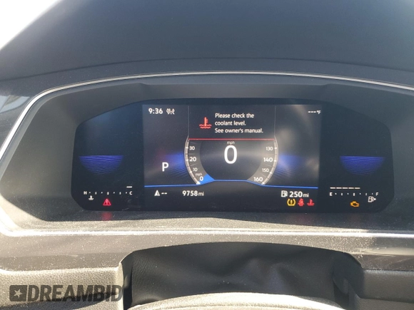 2023 Volkswagen Tiguan SE with VIN 3VVMB7AX9PM018778, listed as a Copart auction lot 50565555 with 9,758 mi miles and Salvage Title. Bid and sale history available at DreamBid. Image 9.