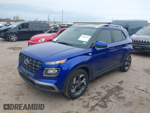 2021 Hyundai Venue Denim with VIN KMHRC8A35MU103768, listed as a IAAI auction lot 41363547 with 66,618 mi miles and . Bid and sale history available at DreamBid. Image 18.