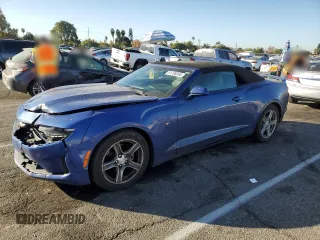 2020 Chevrolet Camaro 1LT with VIN 1G1FB3DS4L0113724, listed as a Copart auction lot 81738594 with 93,756 mi miles and Salvage Title. Bid and sale history available at carsss.com. Image 1.