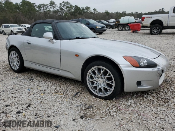 2003 Honda S2000 with VIN JHMAP11413T002901, listed as a Copart auction lot 48122405 with 208,560 mi miles and Salvage Title. Bid and sale history available at DreamBid. Image 4.