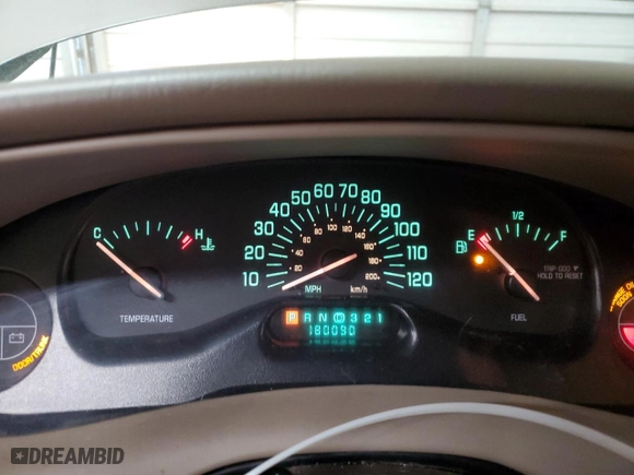 2005 Buick Century Custom with VIN 2G4WS52J151105824, listed as a Copart auction lot 48029525 with 180,090 mi miles and Salvage Title. Bid and sale history available at carsss.com. Image 9.