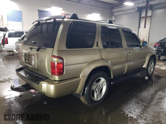2002 Infiniti QX4 Luxury z VIN JNRDR09Y12W256115, wystawiony jako Copart lot #46263245 z przebiegiem 162 238 mil mil oraz Szkoda całkowita • Salvage title. Historia ofert i sprzedaży dostępna na DreamBid. Obrazek 3.
