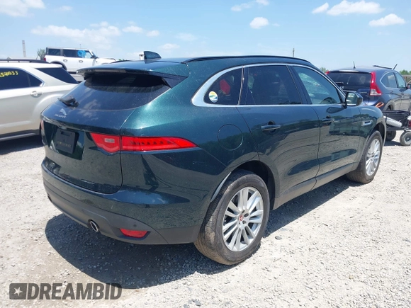 2017 Jaguar F-Pace 35t Prestige with VIN SADCK2BV1HA490874, listed as a IAAI auction lot 42551753 with 52,270 mi miles and . Bid and sale history available at DreamBid. Image 4.
