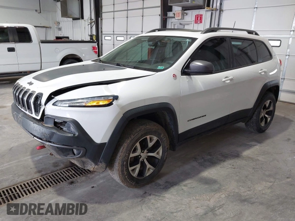 2017 Jeep Cherokee Trailhawk with VIN 1C4PJMBS5HW614956, listed as a IAAI auction lot 42079991 with 143,378 mi miles and . Bid and sale history available at DreamBid. Image 2.