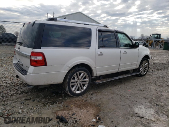 2016 Ford Expedition EL Platinum with VIN 1FMJK1MT1GEF16840, listed as a Copart auction lot 84180904 with 151,842 mi miles and Clean Title. Bid and sale history available at carsss.com. Image 3.