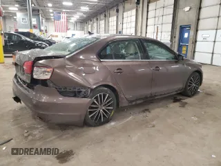 2012 Volkswagen Jetta Sedan SEL w/Sunroof with VIN 3VWLX7AJ1CM390307, listed as a Copart auction lot 47843665 with 155,305 mi miles and Salvage Title. Bid and sale history available at carsss.com. Image 3.