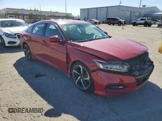 2018 Honda Accord Sedan Sport 1.5T with VIN 1HGCV1F39JA190240, listed as a Copart auction lot 46372735 with 148,929 mi miles and Salvage Title. Bid and sale history available at carsss.com. Image 4.