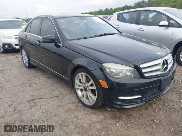 2011 Mercedes-Benz C-Class C 300 Sport with VIN WDDGF5EB7BA528433, listed as a IAAI auction lot 42027704 with 201,232 mi miles. Bid and sale history available at carsss.com. Image 1.