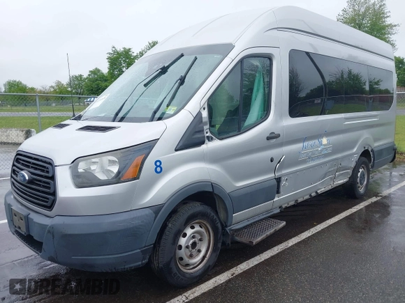2017 Ford Transit with VIN 1FTBW3XM6HKB35503, listed as a IAAI auction lot 42202638 with 220,438 mi miles. Bid and sale history available at carsss.com. Image 2.