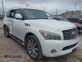 2012 Infiniti QX56 7-passenger z VIN JN8AZ2NF6C9518363, wystawiony jako IAAI lot #41571010 z przebiegiem 208 295 mil mil oraz . Historia ofert i sprzedaży dostępna na DreamBid. Obrazek 1.