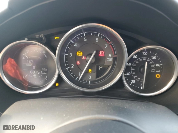 2016 Mazda MX-5 Miata Club with VIN JM1NDAC75G0103739, listed as a Copart auction lot 85727464 with 68,151 mi miles and Salvage Title. Bid and sale history available at carsss.com. Image 9.