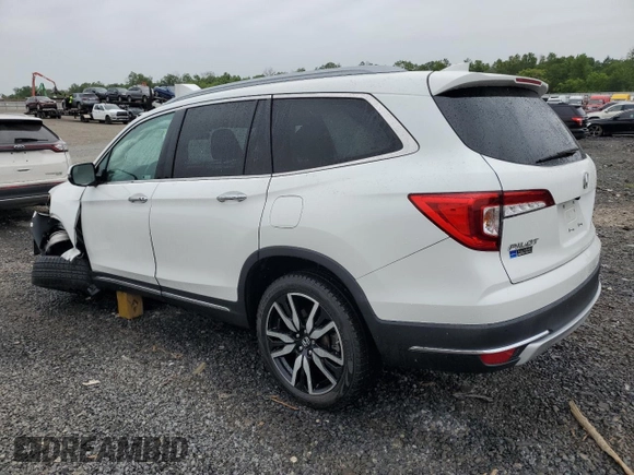 2021 Honda Pilot Elite with VIN 5FNYF6H01MB057789, listed as a Copart auction lot 58543815 with 60,602 mi miles and Salvage title. Bid and sale history available at DreamBid. Image 2.
