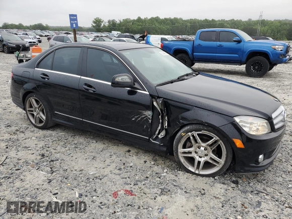 2008 Mercedes-Benz C 300 Sport with VIN WDDGF54X58F111191, listed as a Copart auction lot 58345335 with 181,634 mi miles and Salvage title. Bid and sale history available at DreamBid. Image 4.