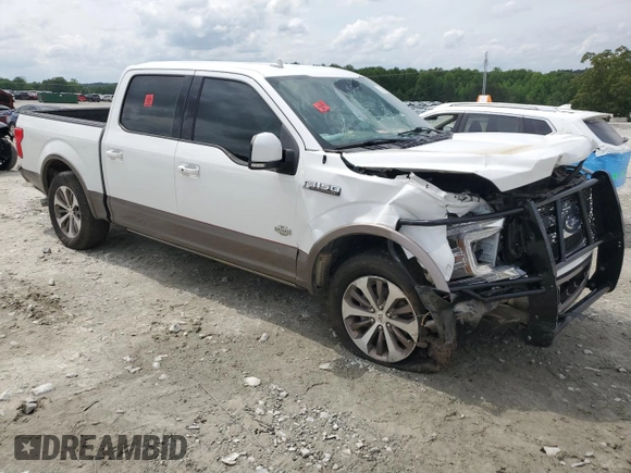 2019 Ford F-150 XL with VIN 1FTEW1C41KFB19166, listed as a Copart auction lot 53800144 with 97,876 mi miles and Salvage Title. Bid and sale history available at DreamBid. Image 4.