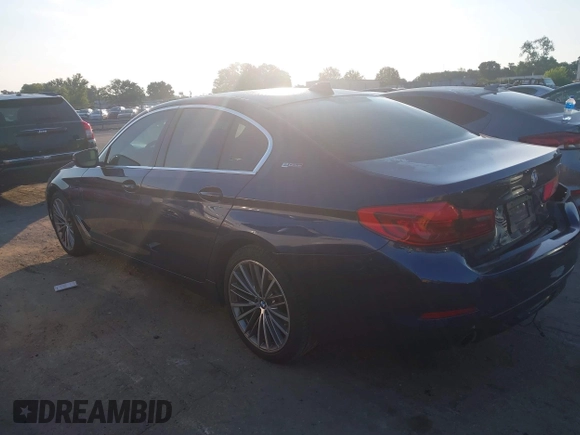 2019 BMW 5 Series 530e with VIN WBAJA9C58KB391755, listed as a IAAI auction lot 42659993 with 56,296 mi miles and . Bid and sale history available at DreamBid. Image 14.